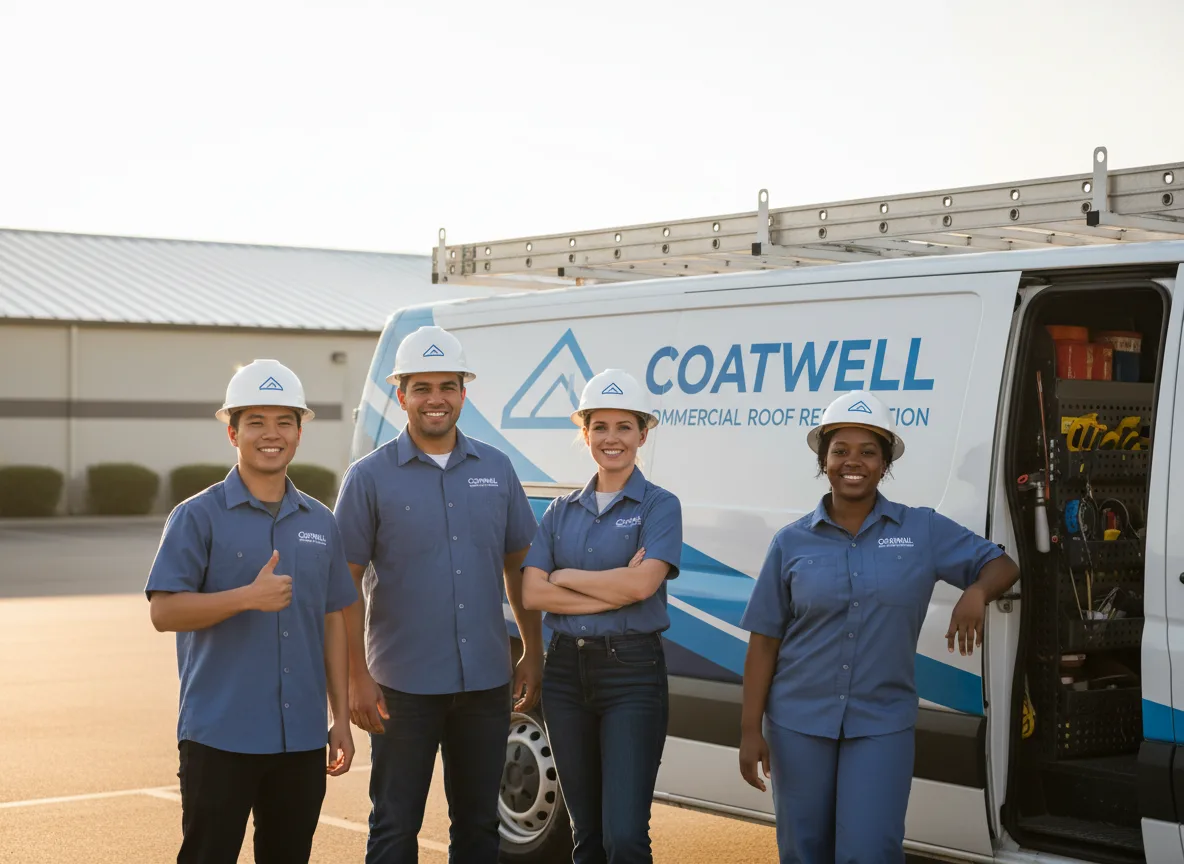 Commercial roof coating company in Adell, WI