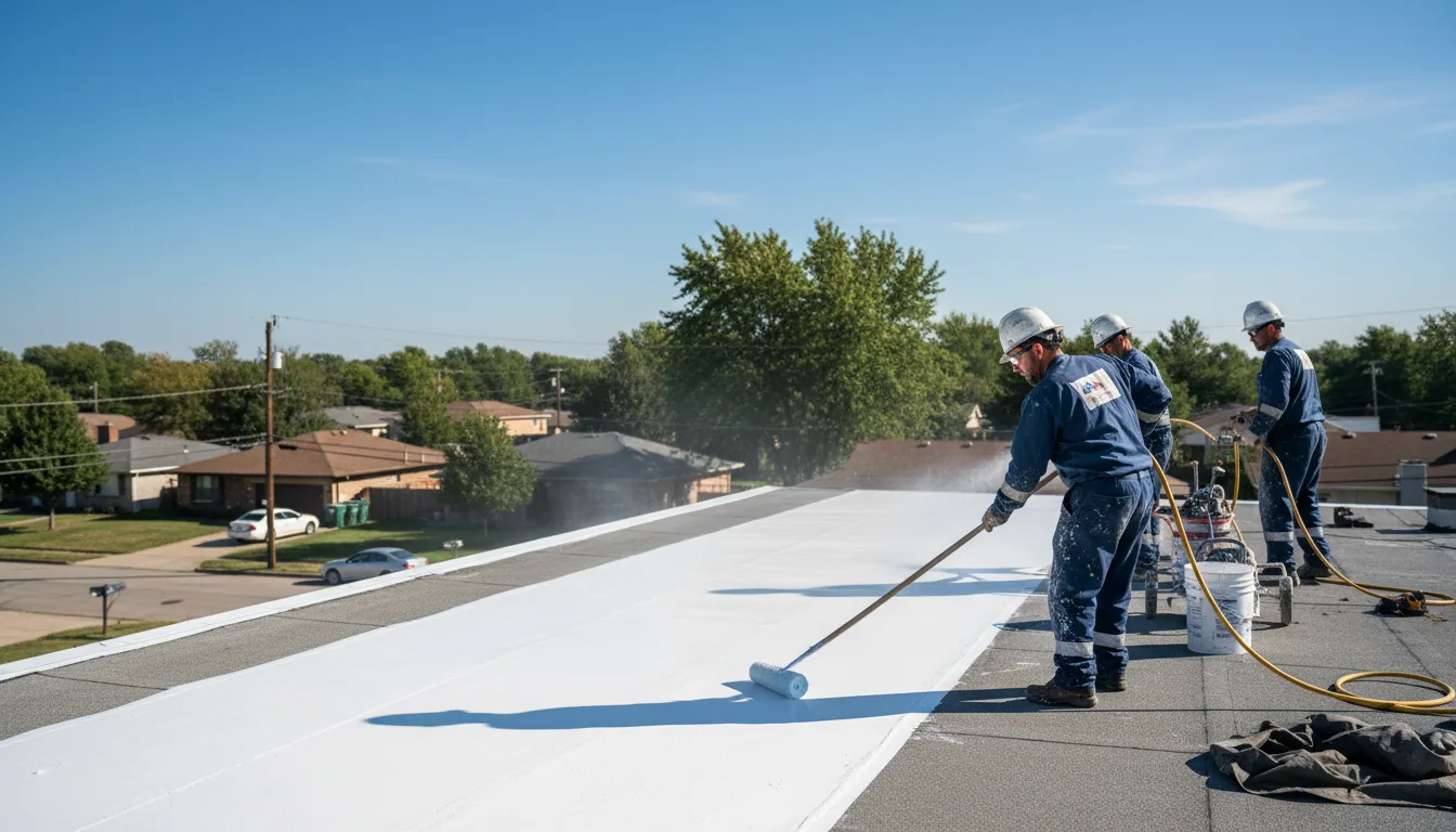 Commercial roof coating in Adell, WI near me